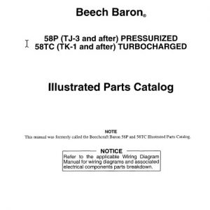 Beech Baron 58P 58TC Illustrated Parts Catalog