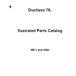 Beechcraft Duchess 76 Illustrated Parts Catalog