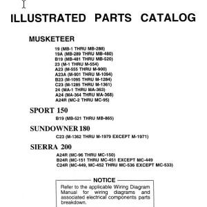 Beechcraft Musketer Illustrated Parts Catalog