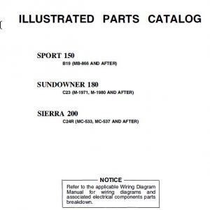 Beechcraft Sport 150, Sundowner 180, Sierra 200, Illustrated Parts Catalog