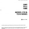 Cessna 1985 thru 1986 Model 210 & T210 Series Service Manual
