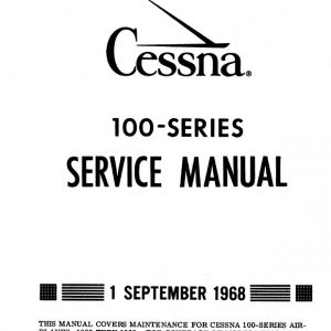 Cessna Model 100 Series Service Manual (1963 thru 1968)