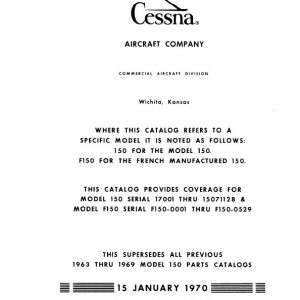 Cessna Model 150 Illustrated Parts Catalog