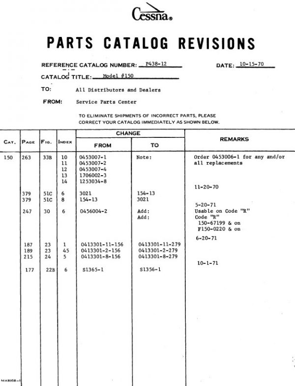 Cessna Model 150 Illustrated Parts Catalog2