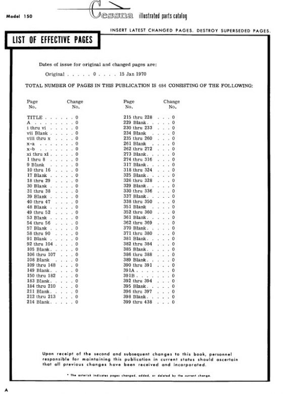 Cessna Model 150 Illustrated Parts Catalog3