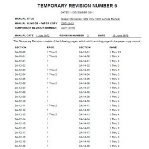 Cessna Model 150 Series 1969 thru 1976 Service Manual