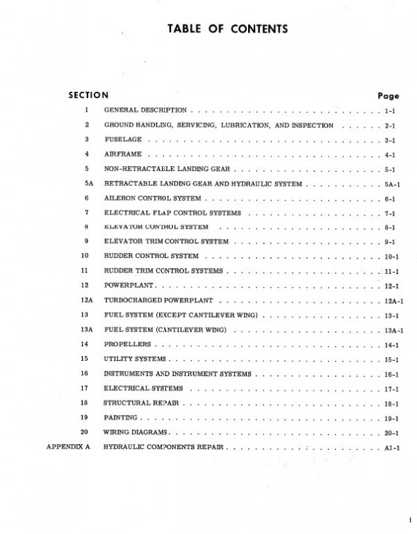 Cessna Model 200 Series 1966 thru 1968 Service Manual 1968.3