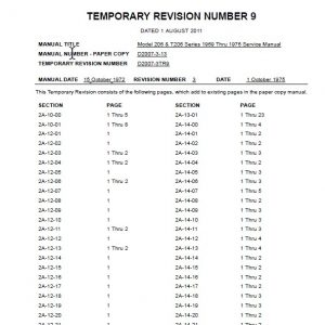 Cessna Model 206 & T206 Series 1969 Thru 1976 Service Manual