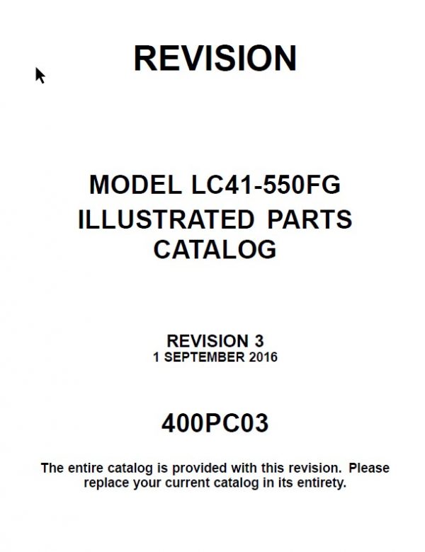 Cessna Model 400 Illustrated Parts Catalog (LC41-550FG) 400PC03