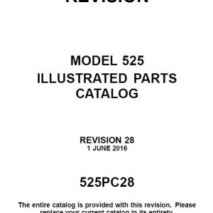 Cessna Model 525 Illustrated Parts Catalog (SERIALS -0001 THRU -0684 AND -0686 THRU -0799)
