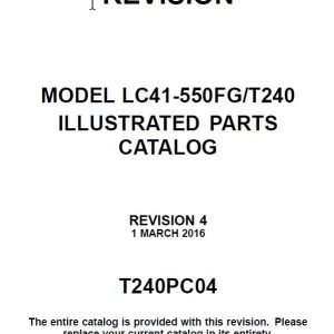 Cessna Model LC41-550FGT240 Illustrated Parts Catalog T240PC04