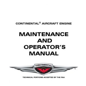 Continental Aircraft Engine Maintenance and Operators Manual TSIOL-550-A