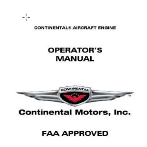 Continental IO-346 Series Engine Operator's Manual
