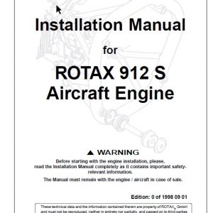 Rotax 912 S Aircraft Engine Installation Manual