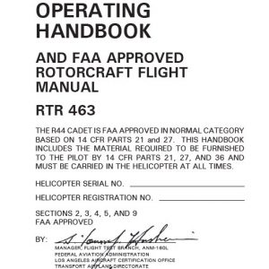 Robinson R44 Cadet Pilot’s Operating Handbook