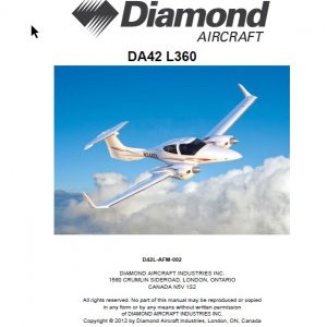 Diamond DA42-L360 Aircraft Flight Manual