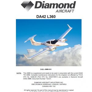 Diamond DA42-L360 Aircraft Maintenance Manual