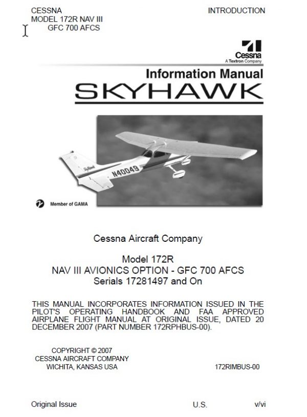 Cessna 172R POH, Skyhawk Information Manual
