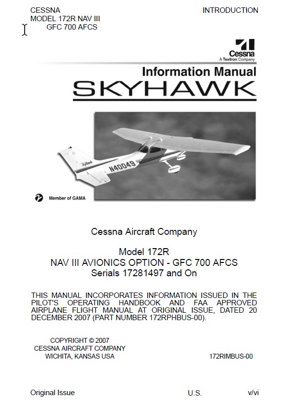 Cessna 172R POH, Skyhawk Information Manual - Helicopter Manuals