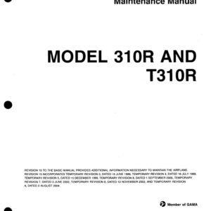 cessna 310r maintenance manual